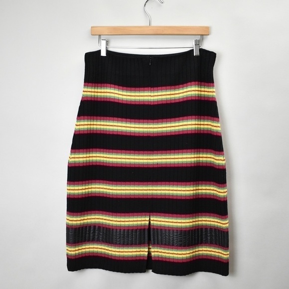 MARCO DE VINCENZO Knit Ribbed Stripe Skirt - Picture 13 of 13